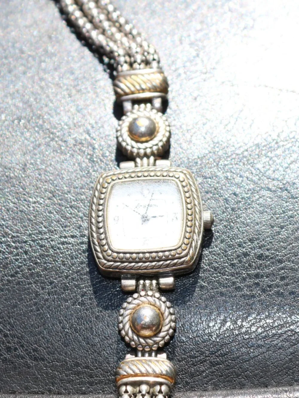 Brighton Tuscany Two Tone Gold & Silver Toggle Wrist Watch